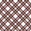 Seamless tartan plaid pattern. Checkered fabric texture print in gray, taupe, beige and white