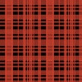 Seamless tartan scottish lumberjack pattern with red and black colors.