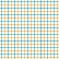 Seamless tattersall pattern in light blue, yellow, white. Vector textile background