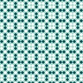 Seamless Teal and Mint Vintage geometric block pattern