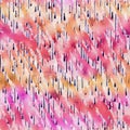 Seamless teardrop watercolor woven texture. Painterly grunge damask on linen fabric textile background. Washed ombre dye