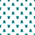 Seamless teddy bear pattern vector hand drawn illustration cartoon style.bear faces on white background.suitable for postcards,