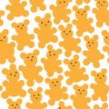 Seamless teddy bears seamless pattern