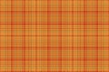 Seamless textile background of plaid fabric pattern with a vector check texture tartan