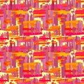 Seamless textile pattern print .Fashion trendy expressive