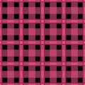 Seamless textile tartan pink balck checkered texture plaid pattern background