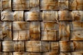 A seamless texture of bamboo woven in an intricate pattern, showcasing the natural beauty and warmth that mesmerizes with its ele Royalty Free Stock Photo