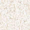 Seamless texture of beige stucco bark beetle. Royalty Free Stock Photo