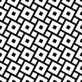 1723 Seamless texture with black and white squares, modern stylish image.