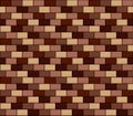 Seamless texture of cartoon brick wall