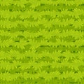 Seamless texture cartoon grass, green plants pattern for wallpaper. Royalty Free Stock Photo
