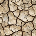 Seamless texture of cracked dry ground Royalty Free Stock Photo