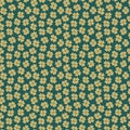 Seamless texture with cute little flowers, raster version