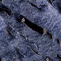 Seamless texture of cutted and torn denim
