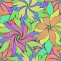 Seamless texture with 3D flowers pattern