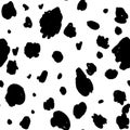 Seamless texture of dalmatian leather. Royalty Free Stock Photo