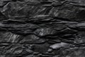 Seamless texture of dark grey black slate tile wall, neural network generated image Royalty Free Stock Photo