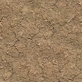 Seamless texture - dry cracked sand or clay soil Royalty Free Stock Photo