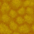 Seamless texture dry grass, background yellow bushes for wallpaper game ui. Royalty Free Stock Photo