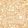 Seamless texture - electronic circuit board Royalty Free Stock Photo