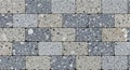 Alternating Grey and Beige Aggregate Pavers Royalty Free Stock Photo