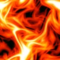 Seamless texture of fire. Flame background. Closeup firestorm wallpaper. Illustration