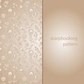 Seamless texture with flowers for scarpbooking