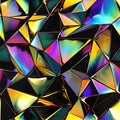 seamless texture and full-frame background of colorful glass mosaic triangular tiles Royalty Free Stock Photo