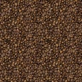 Seamless texture with grains of roasted coffee Royalty Free Stock Photo