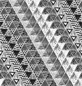 Seamless texture with a graphic pattern of triangles.