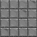 Seamless texture of gray square stone, background stone wall tiles. Vector illustration for user interface of the game Royalty Free Stock Photo