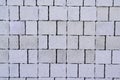 Seamless texture of grey paving tile cobbles background Royalty Free Stock Photo