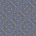 Seamless texture in medieval/keltic/ethnic style Royalty Free Stock Photo