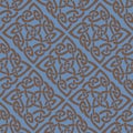 Seamless texture in medieval/keltic/ethnic style Royalty Free Stock Photo