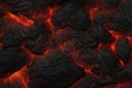 Seamless Texture Of Molten Lava And Volcanic Rock