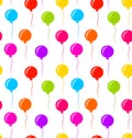 Seamless Texture Multicolored Balloons for Party
