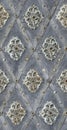 Seamless texture nailed metal floral decoration Royalty Free Stock Photo