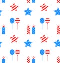 Seamless Texture with Objects for Independence Day