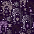 Seamless texture with occult symbol 7 Royalty Free Stock Photo