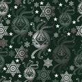 Seamless texture with occult symbol 3