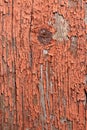 Seamless texture of old wood with cracks and pale red paint Royalty Free Stock Photo