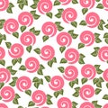 Seamless texture. Ornament with roses