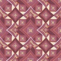 Seamless texture, pattern. Abstract geometric pattern on a square background - colored diamonds. Royalty Free Stock Photo