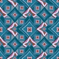 Seamless texture, pattern. Abstract geometric pattern on a square background - colored diamonds Royalty Free Stock Photo