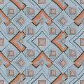 Seamless texture, pattern. Abstract geometric pattern on a square background - colored diamonds. Royalty Free Stock Photo