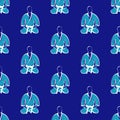 Seamless texture pattern karate fist MMA martial arts. Vector, EPS.