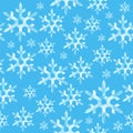 seamless texture pattern polygon pointed snowflake ice on a light blue background Royalty Free Stock Photo