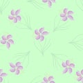 Seamless texture pattern purple flowers Royalty Free Stock Photo