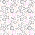 Seamless texture, pattern on a square background - colored glass balls or soap bubbles. Royalty Free Stock Photo