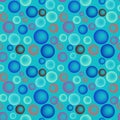 Seamless texture, pattern on a square background - colored glass balls or soap bubbles. Royalty Free Stock Photo